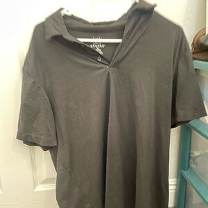 George Black Button-Up Polo